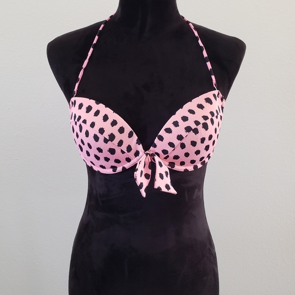 Victoria's Secret Other - B2G1 Victoria's Secret Polka Dot Halter Bikini Top
